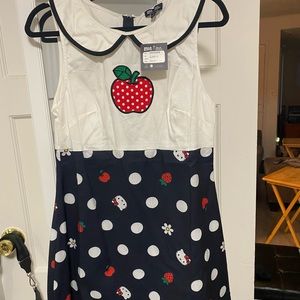 Hello Kitty x Smak Parlour Apple Power Shift Dress- Large- New With Tag